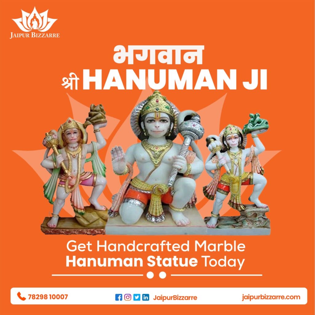 Marble Statue of Lord Hanuman Ji
